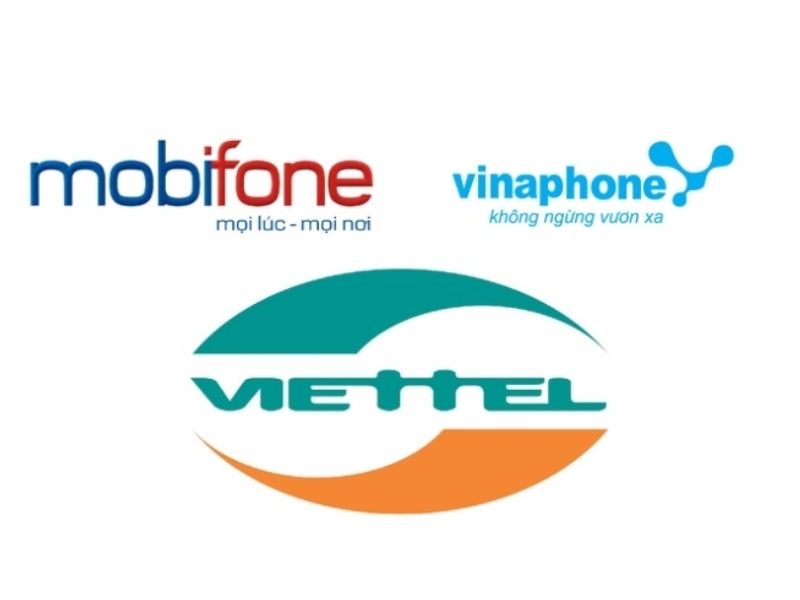 Viettel, Vinaphone và Mobiphone là 3 nhà mạng dùng để nạp tiền Bong88