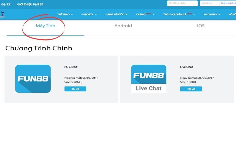 Chi tiết về quá trình tải app Fun88 trên máy tính