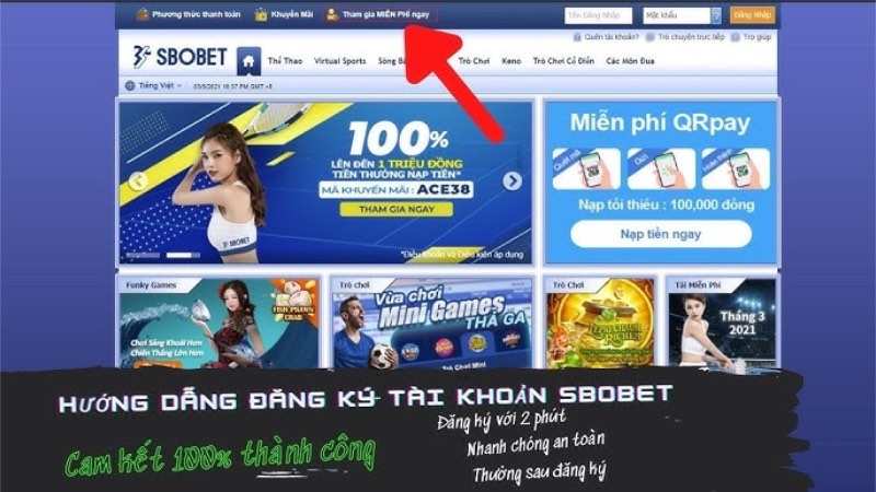 5 điều kiện cơ bản để thành viên đăng ký Sbobet