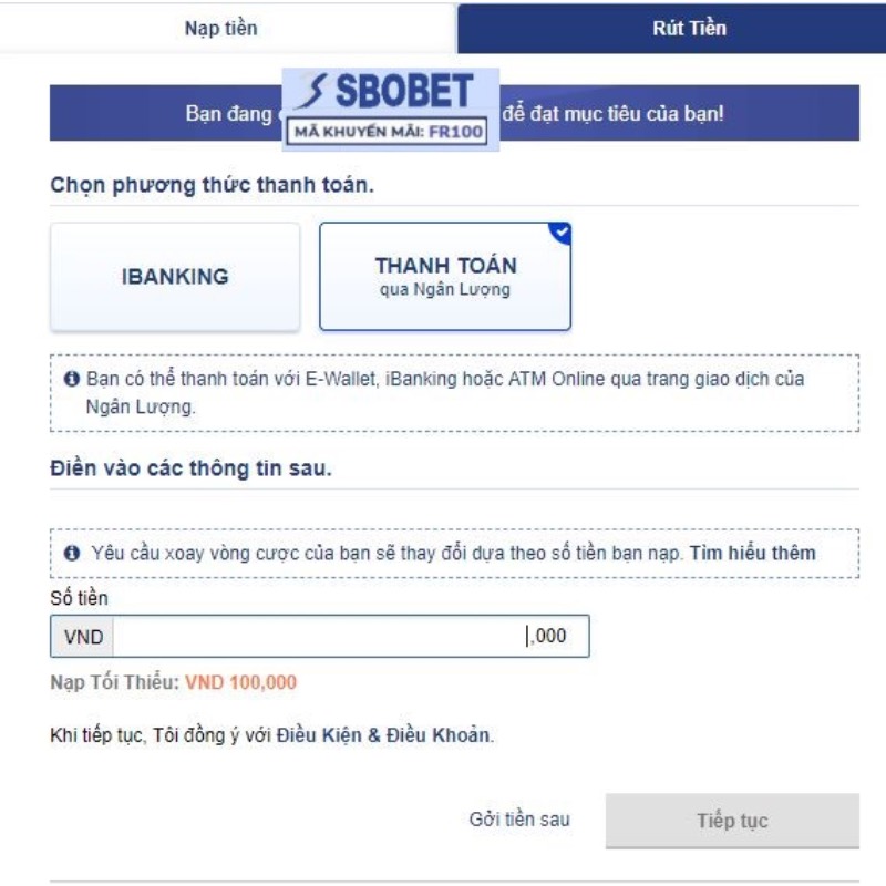 Đáp ứng điều kiện và lưu ý rút tiền từ Sbobet